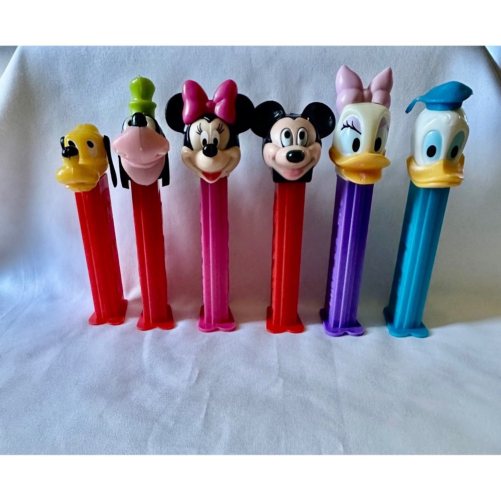Disney‎ Mickey Minnie Donald Daisy Goofy Pluto PEZ Candy Dispensers